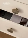 Santaya Poignée de porte d'armoire ronde semi-circulaire… – vue 6