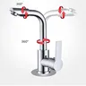 360 ° Robinet de lavabo rotatif cuisine et salle de bains – vue 4