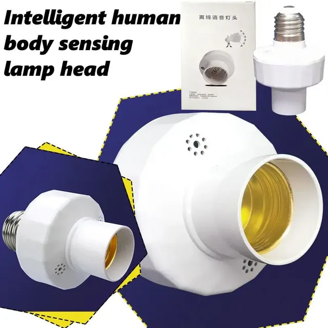 Support d'ampoule avec capteur de mouvement intelligent – vue 2