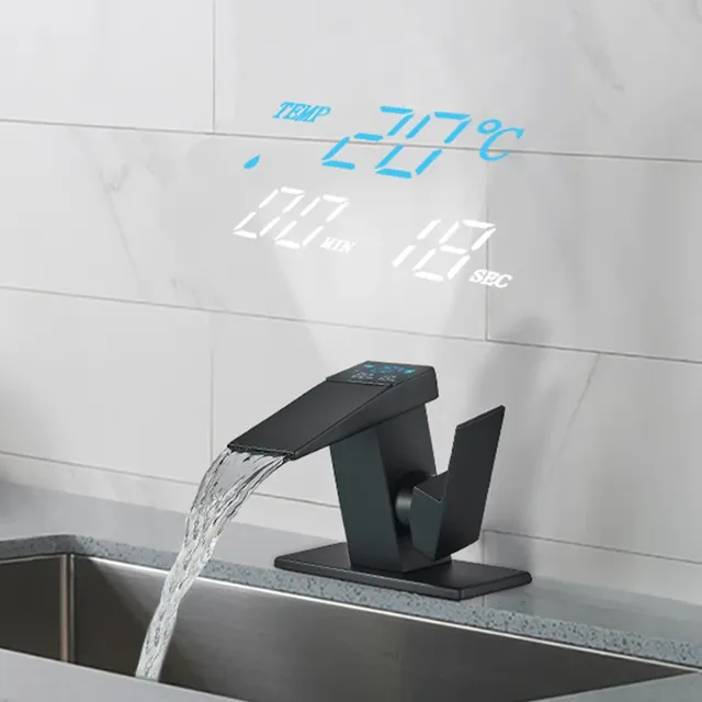 Robinet d'évier de lavabo à affichage numérique… – vue 3