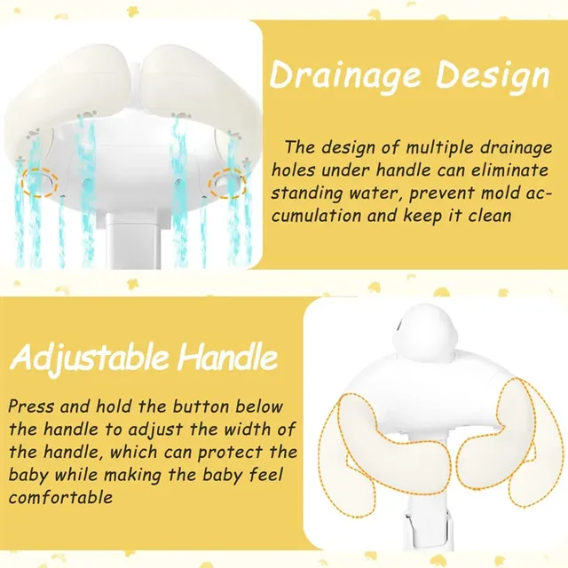 BSEVB-Siège de lavage Support de bain pour bébé Support… – vue 4