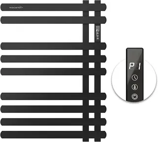 Radiateur sèche serviettes électrique mural noir mat acier inoxydable…