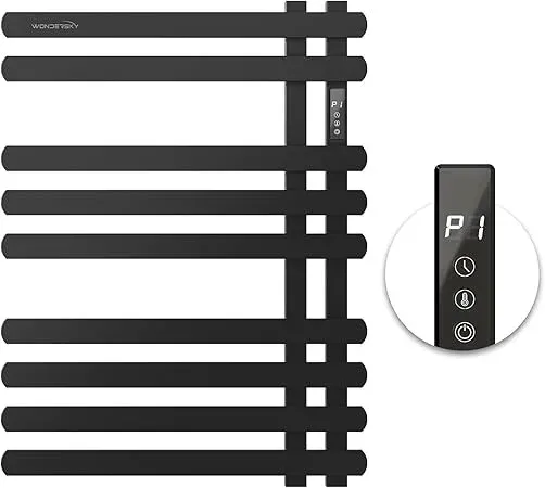 Radiateur sèche serviettes électrique mural noir mat…