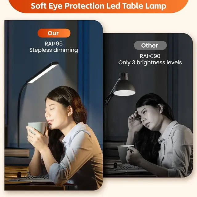 Lampe de bureau LED à Double tête – vue 6
