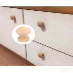 Bouton de tiroir en bois 10 pièces, armoire circulaire faite à la main, poignée de coiffeuse, armoire de cuisine, armoire, poignée de porte, meubles