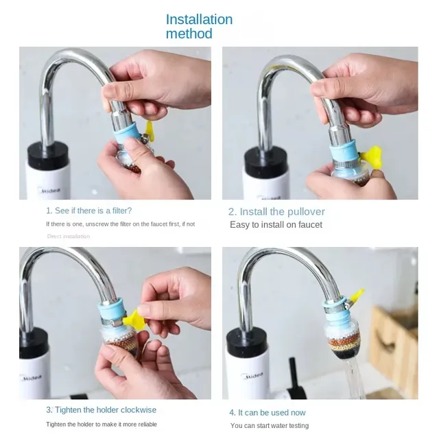 Filtre de robinet d'eau rotatif à 6 étages – vue 3