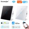 Tuya – interrupteur d&rsquo;éclairage intelligent, wi-fi, capteur tactile, application, télécommande, sans fil neutre, 110/220V, pour Alexa Google Home