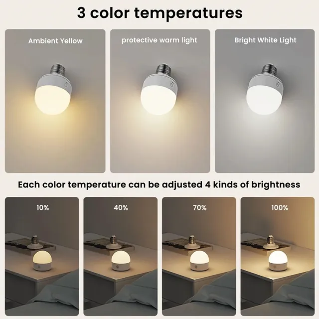 Ampoule LED rechargeable USB TypeC télécommande… – vue 4