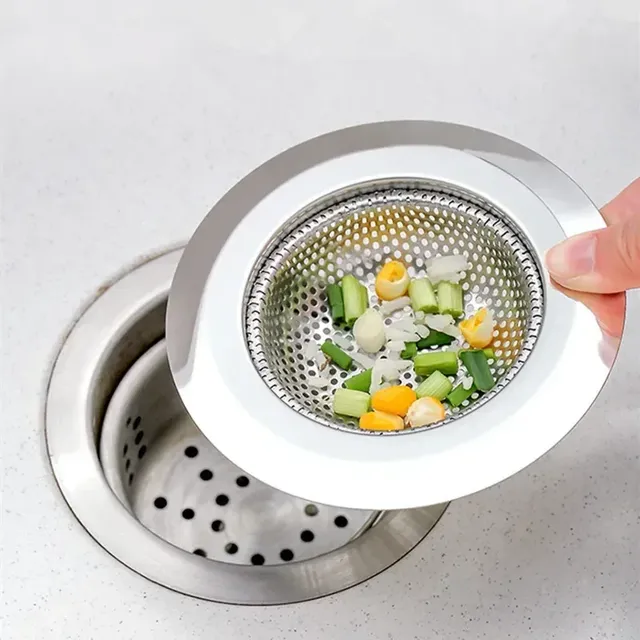 Filtre d'évier de cuisine en acier inoxydable