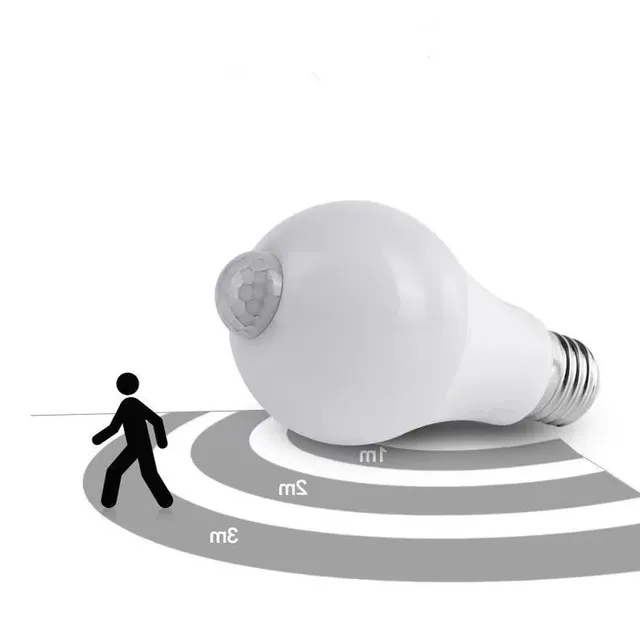 Ampoule LED intelligente avec capteur de mouvement PIR – vue 2