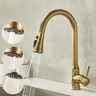 Robinet de cuisine en laiton antique – vue 2