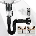 Tuyau de Proximité Universel en Acier Inoxydable, Accessoires de Cuisine Anti-Odeur