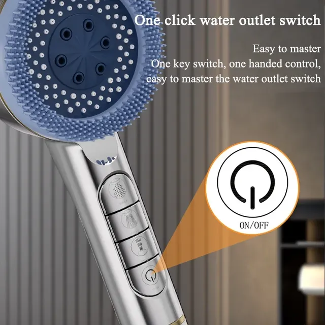 Pommeau de douche multifonctionnel filtré suralimenté – vue 2