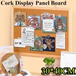 Panneau d&rsquo;affichage en liège, cadre rétro, panneau d&rsquo;affichage en liège, mémo en bois, décoratif pour Photo de maison, arrière-plan mural, bureau, école, décoration de maison