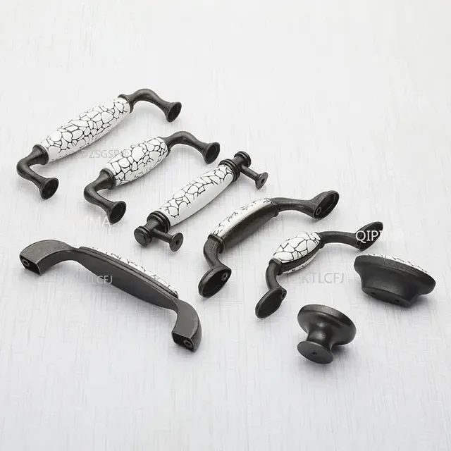 Bouton de cuisine en céramique moderne noir blanc… – vue 2