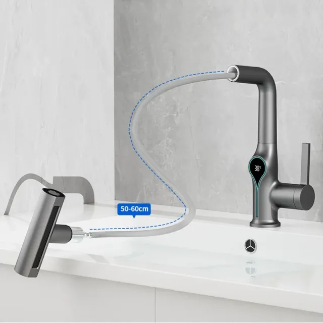 Robinet de lavabo à affichage numérique de température… – vue 5