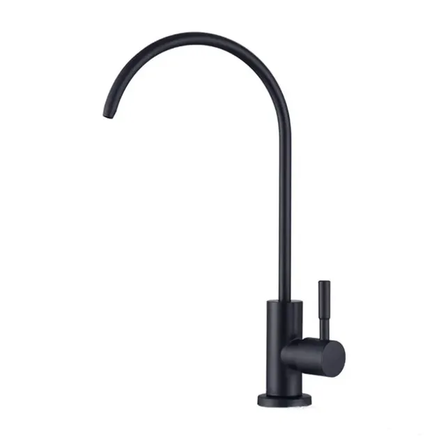 Robinet de cuisine en acier inoxydable noir – vue 2
