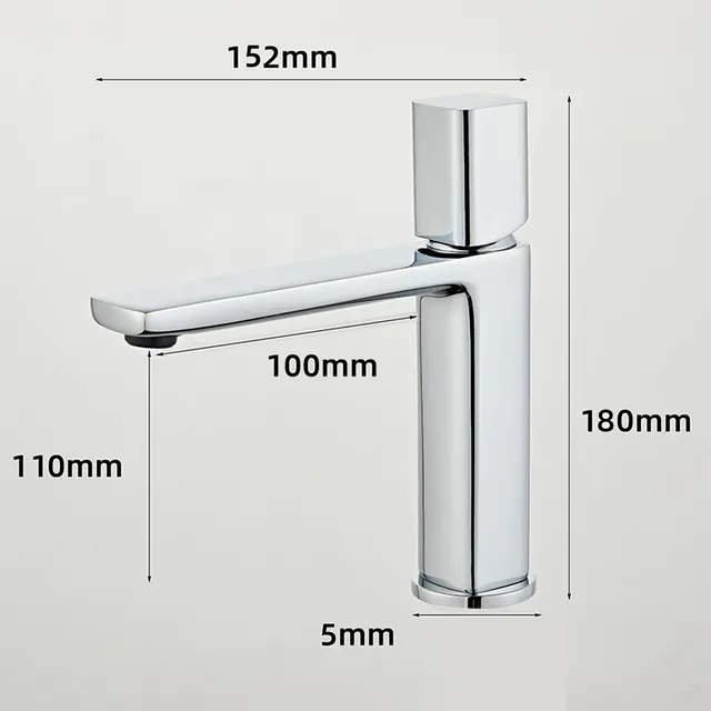 BAKALA robinet de lavabo noir/chromé – vue 6