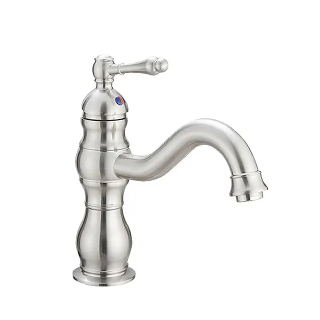 Robinet de lavabo en laiton Vintage – vue 6