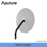 adaptateur support Aputure amaran Verge VergeMax fixation verrou réglable bras courbé métal noir compact robuste studio professionnel montage pied compatible