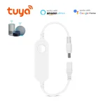 Commutateurs intelligents Tuya DC 12V-24V, commutateur WiFi pour bande lumineuse LED monochrome, fonctionne avec Alexa Google Home ﻿