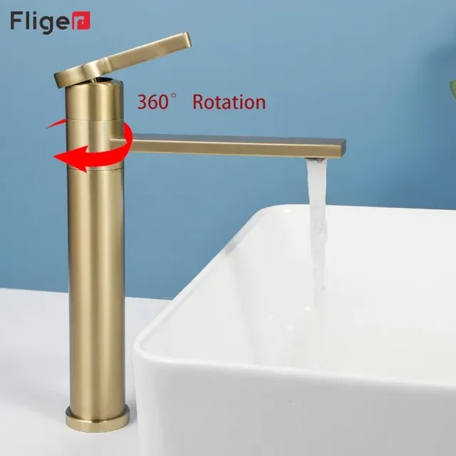 Robinet mitigeur lavabo monocommande monotrou bec plat… – vue 3