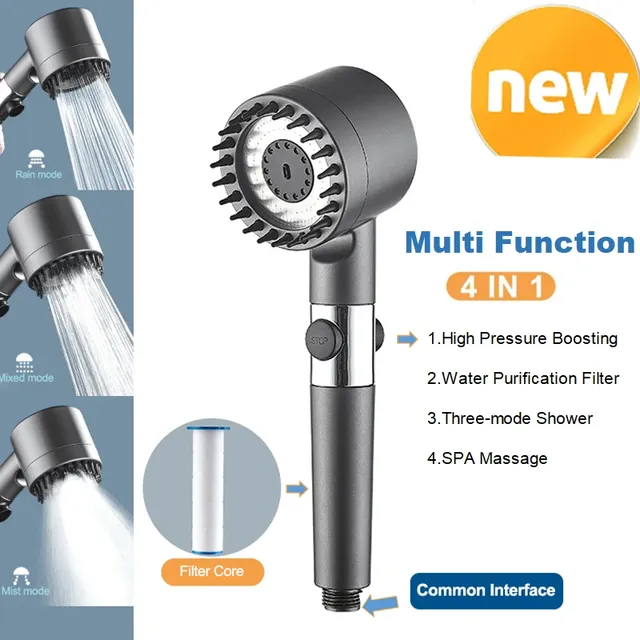 Pommeau de Douche Haute Pression Purificateur – vue 2