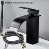 Robinet de lavabo cascade en acier inoxydable – vue 2