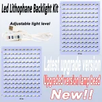 Pour Bambu laboratoire Lithophane panneau Led CMJN LED panneau de rétro-éclairage PLA base CMJN Lithophane Bundle impression 3D Lithophane Photo bricolage