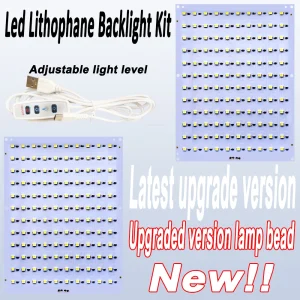 Pour Bambu laboratoire Lithophane panneau Led CMJN LED panneau de rétro-éclairage PLA base CMJN Lithophane Bundle impression 3D Lithophane Photo bricolage