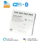 EWelink 4 CH WiFi commutateur intelligent AC85-250V 10A WiFi + BLE disjoncteur double mode APP/contrôle vocal fonctionne avec Alex Google Home