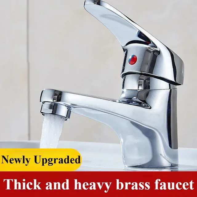 Robinet de lavabo monotrou en alliage de laiton – vue 2