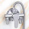 Robinet de douche mural en acier inoxydable avec poignée… – vue 2
