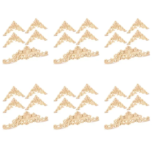 6X Appliques en bois spéciales Onlays Appliques en bois…
