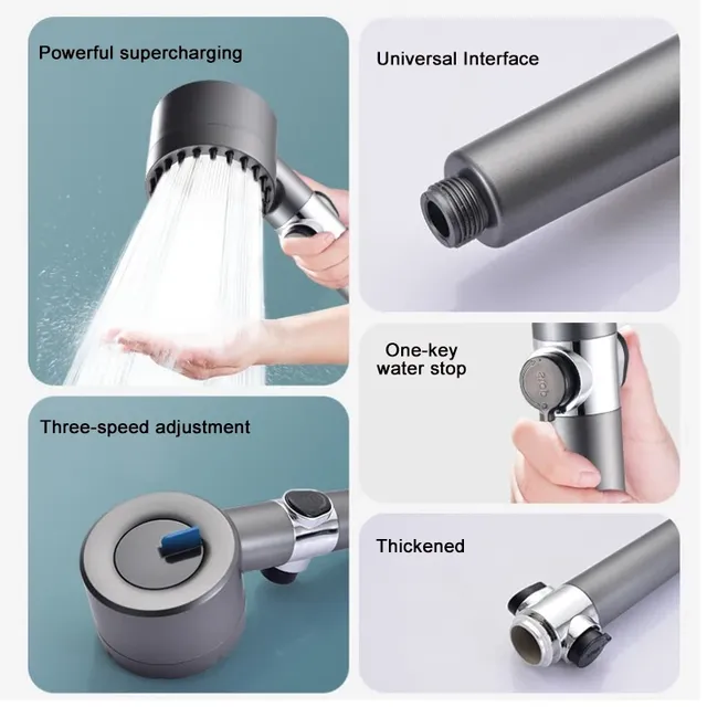 Nouvelle douche pressurisée 4 Modes douche à économie… – vue 6