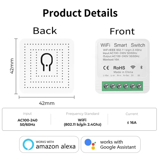 Wifi commutateur intelligent Ewelink APP 16A Mini… – vue 6