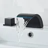 Robinet de lavabo de salle de bains noir – vue 2