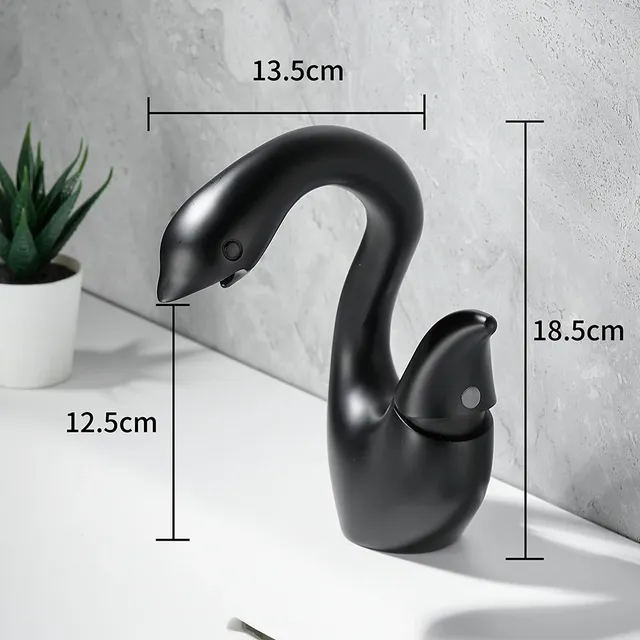 Mitigeur lavabo bec haut courbé style cygne poignée… – vue 5