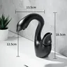 Mitigeur lavabo bec haut courbé style cygne poignée… – vue 5