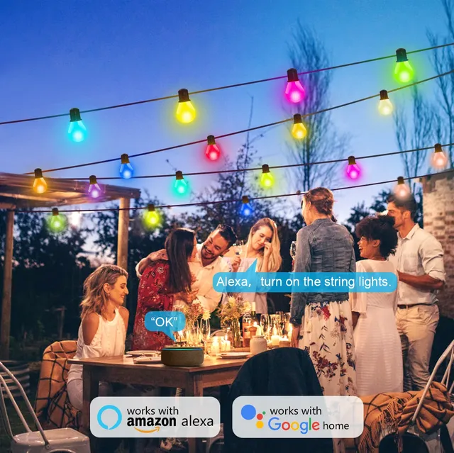 Smart WIFI G40 LED ampoule chaîne lumière USB 15M 25… – vue 5