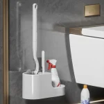 Ensemble de brosses de toilette à Long manche, outils de nettoyage, trou de suspension mural, épurateur de toilettes Durable, salle de bains