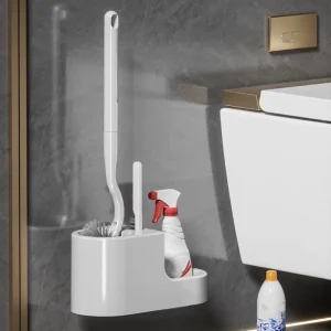 Ensemble de brosses de toilette à Long manche, outils de nettoyage, trou de suspension mural, épurateur de toilettes Durable, salle de bains