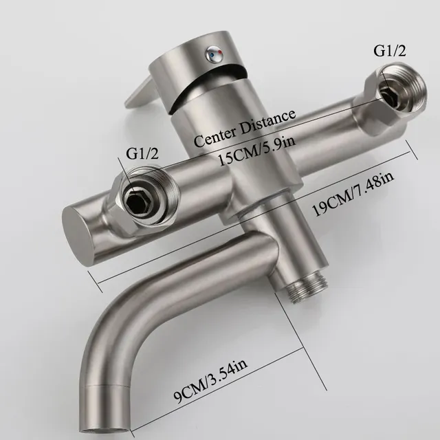 Robinet de douche de salle de bains en acier inoxydable – vue 5