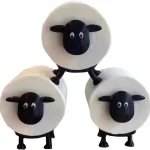 Porte-serviettes en papier, porte-papier hygiénique en mouton, joli support de rangement pour serviettes en papier, rangement pour papier toilette, porte-papier hygiénique créatif