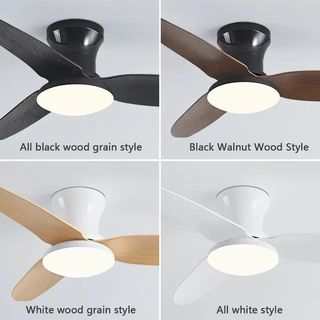 Lampe de ventilateur de plafond LED intelligente – vue 3