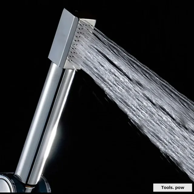 Pommeau de douche à main en acier inoxydable et cuivre – vue 3