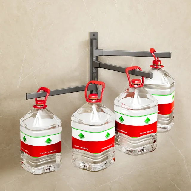 Porte serviettes rotatif aluminium quatre bras pivotants… – vue 4