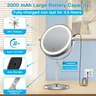 Miroir de maquillage de 8 pouces avec lampe lumineuse… – vue 2