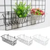 Panier multifonctionnel de panneau de cuisine et de salle de bains, bricolage, grille suspendue, paniers de rangement d&rsquo;art, présentoirs, décoration murale de la maison