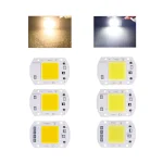 Puce LED 20W 30W 50W AC 220V IC intelligent pas besoin de pilote lampe COB extérieure perles lampe bricolage projecteur éclairage matriciel